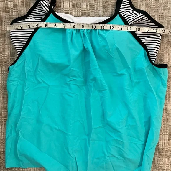 ZAFUL Plus Size Two Piece Tankini Swimsuit Women’s Size XXL High Waisted Bottoms - Picture 7 of 12